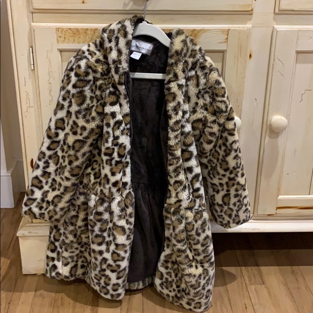 Girls faux fur jacket size 6x